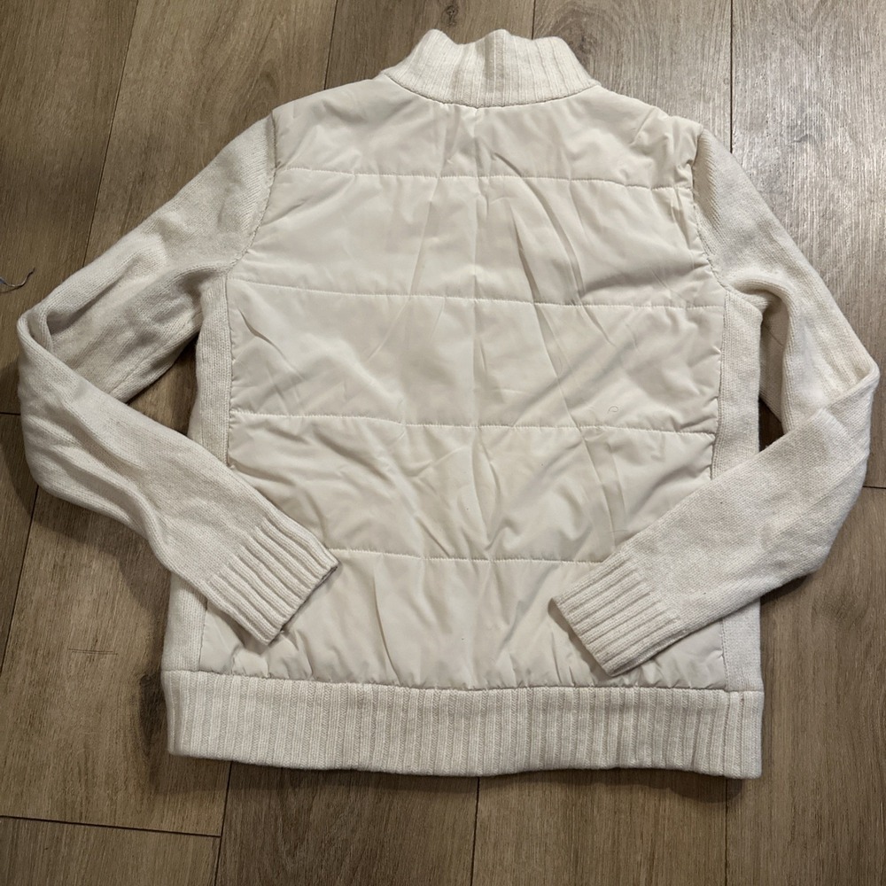 Lauren Ralph Lauren Women's Full Zip Jacket Lambs Wool Sleeves/Trim Designer M - Picture 6 of 10